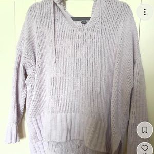 light purple hooded aerie sweater!